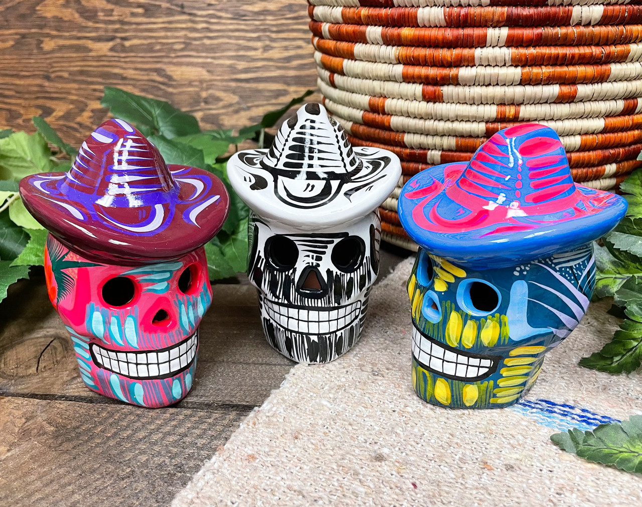 Assorted Mexican Day of the Dead Skull 5.75