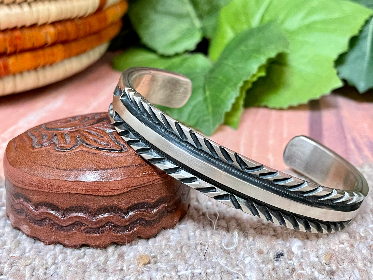 Authentic Navajo Sterling Silver Cuff Bracelet