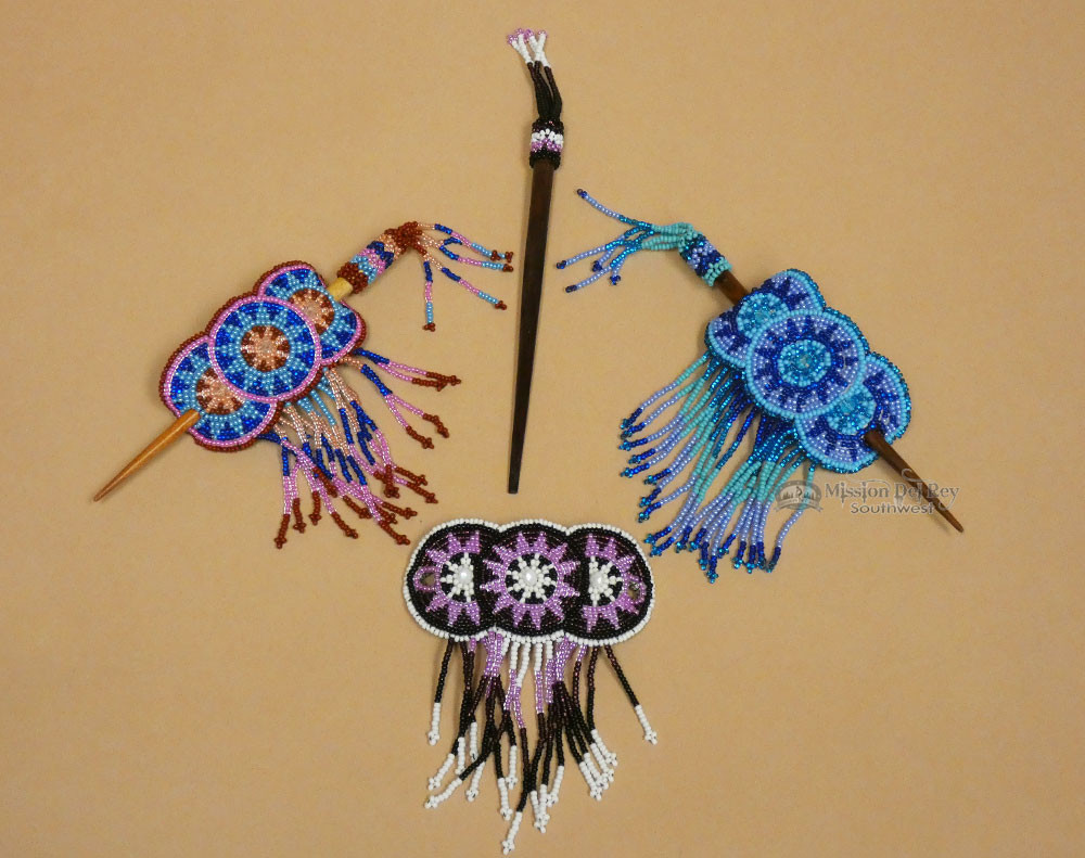 Assorted Seed Bead Barrett & Chonta Wood Hair Stick 7  display picture 3