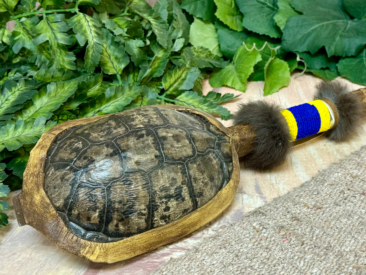 Traditional Navajo Turtle Shell Rattle 18