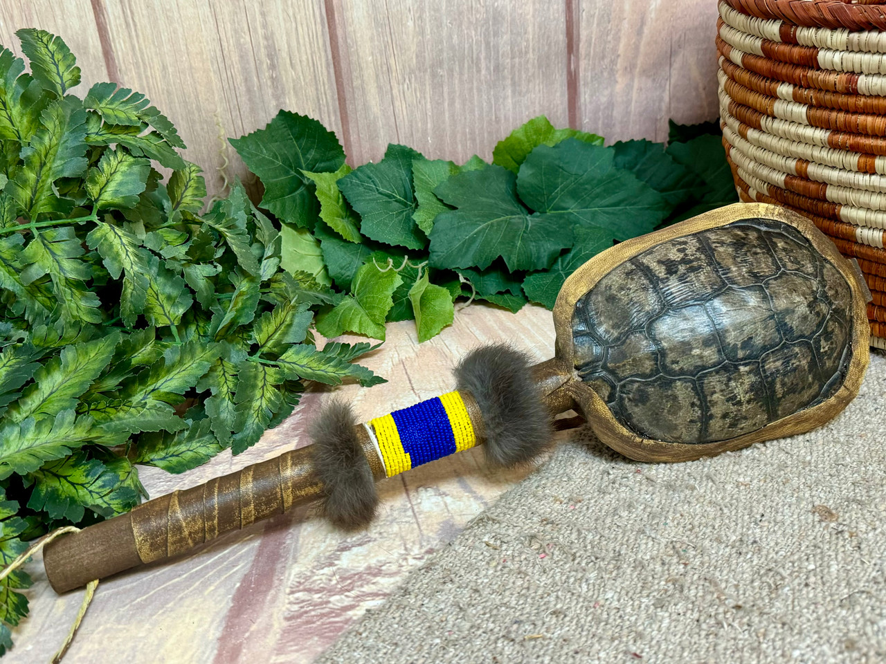 Traditional Navajo Turtle Shell Rattle 18