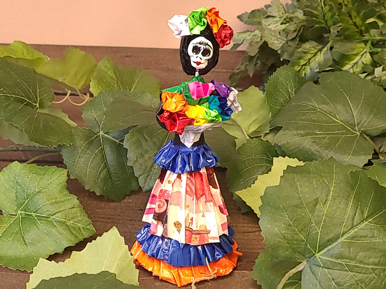 Paper Mache Katrina Figurine 7.5