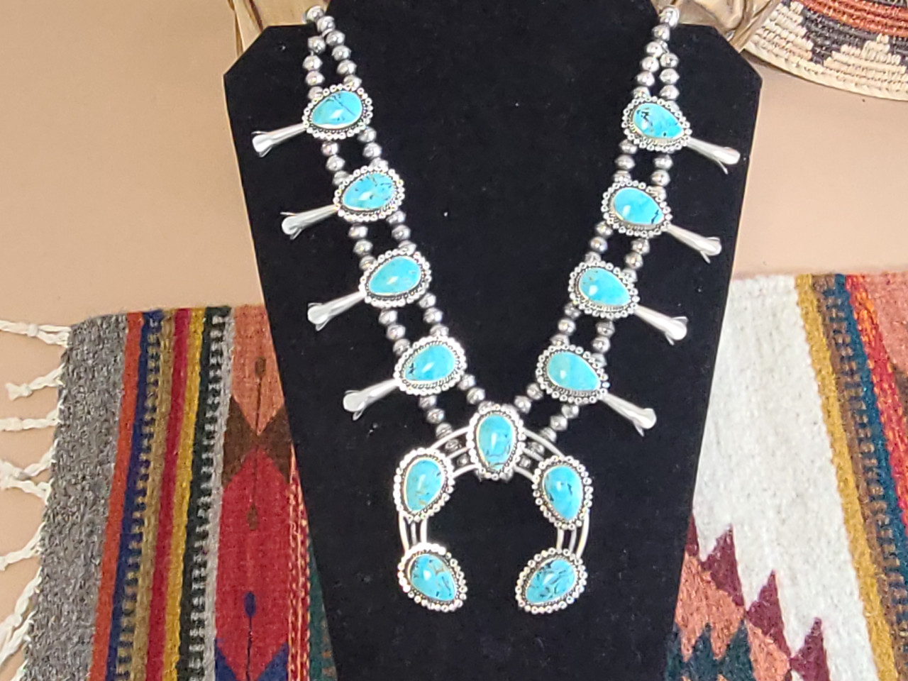 Branch Red Coral Squash Blossom Necklace & Earrings Set – Keshi The Zuni  Connection