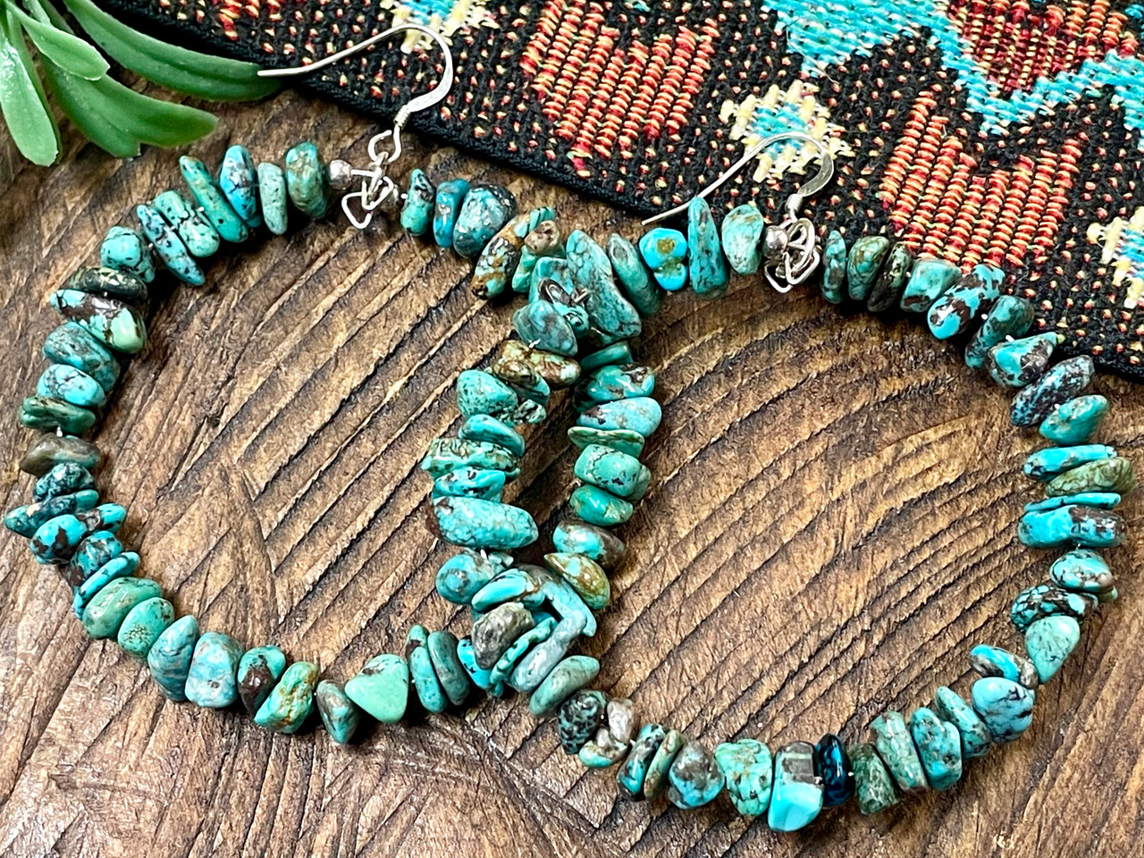 Native American Turquoise Earrings (65bc152) - Mission Del Rey