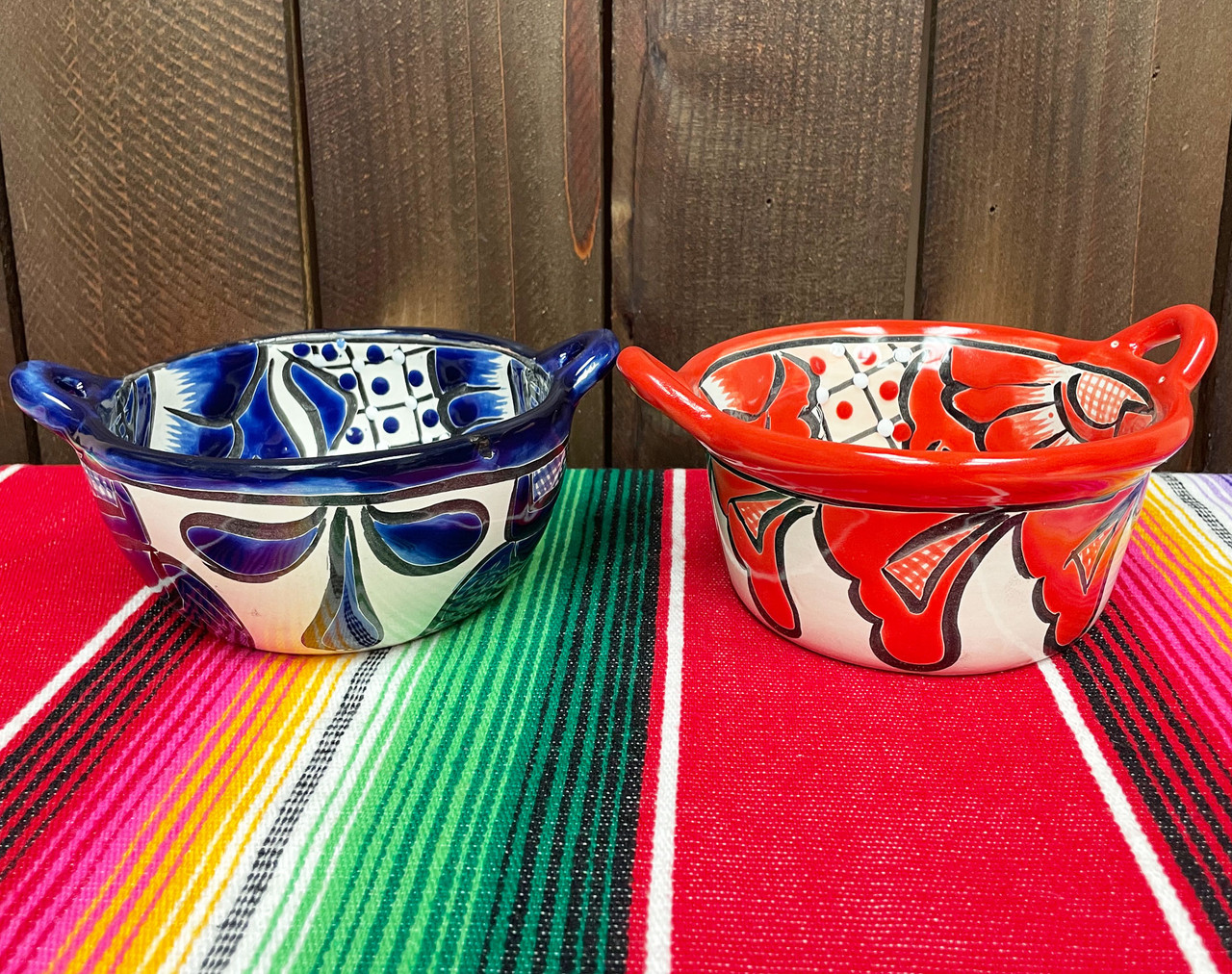 Assorted Footed Talavera Salsa Bowl 5.5 (33bc227)