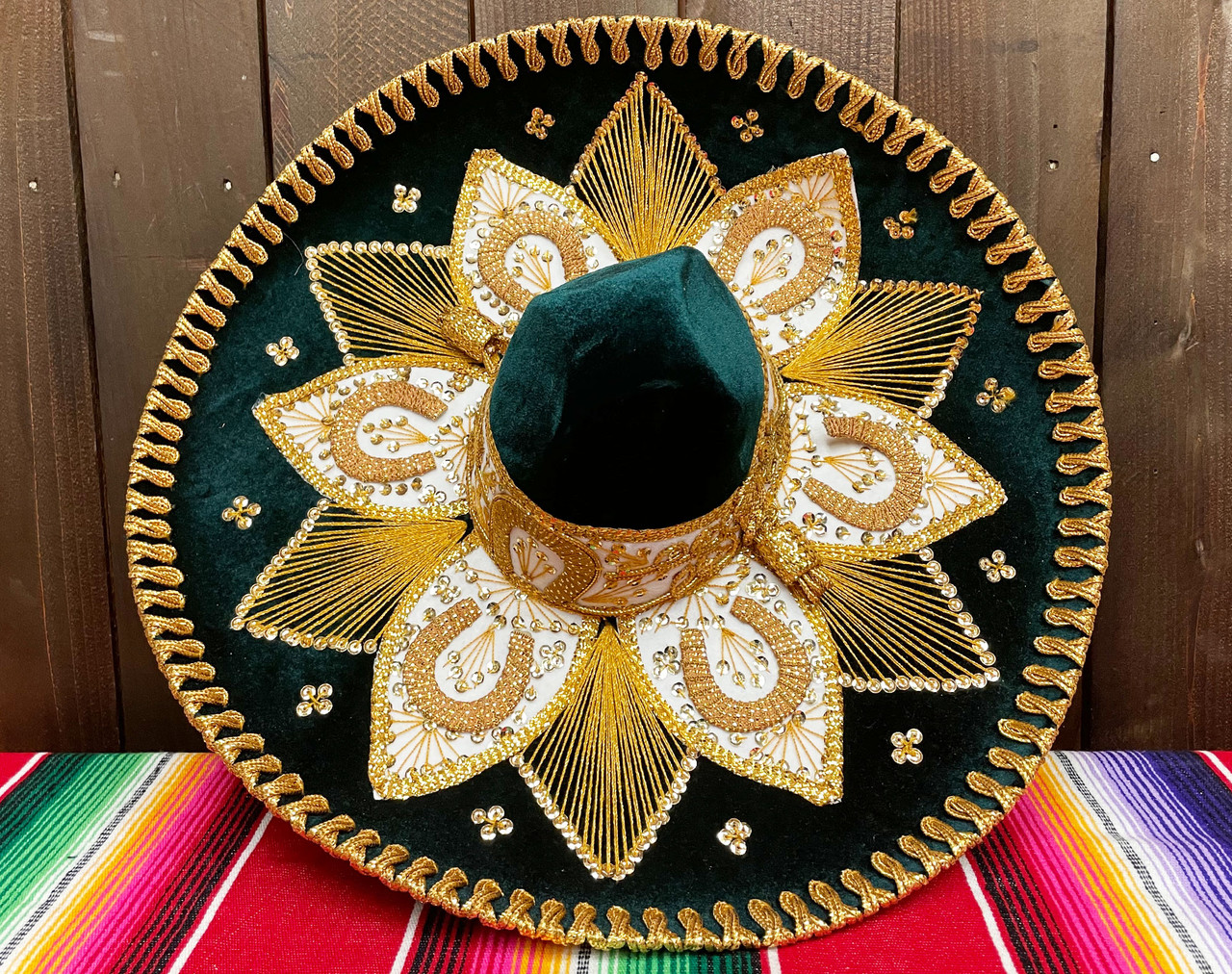 Authentic Mexican Adult Sombrero -Green 