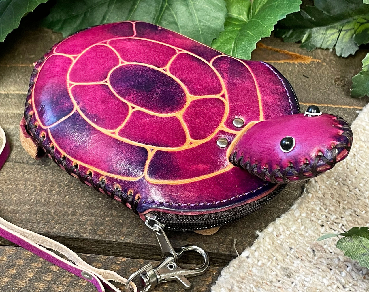 Small Monogram Leather Shoulder Bag - Turtle – Da Milano