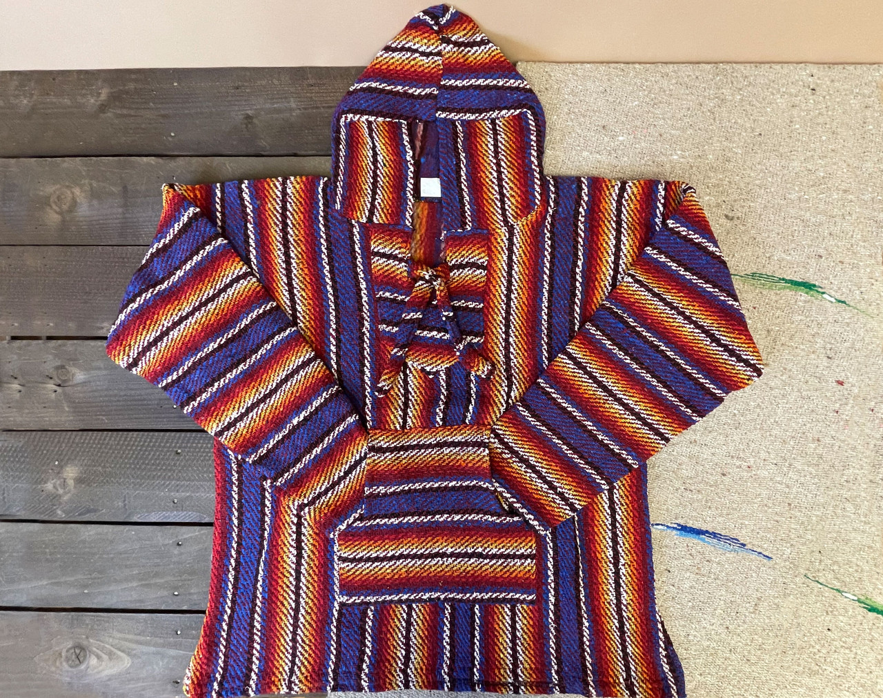 Premium Mexican Woven Baja Shirt Hoodie Large 1aifbaja pl