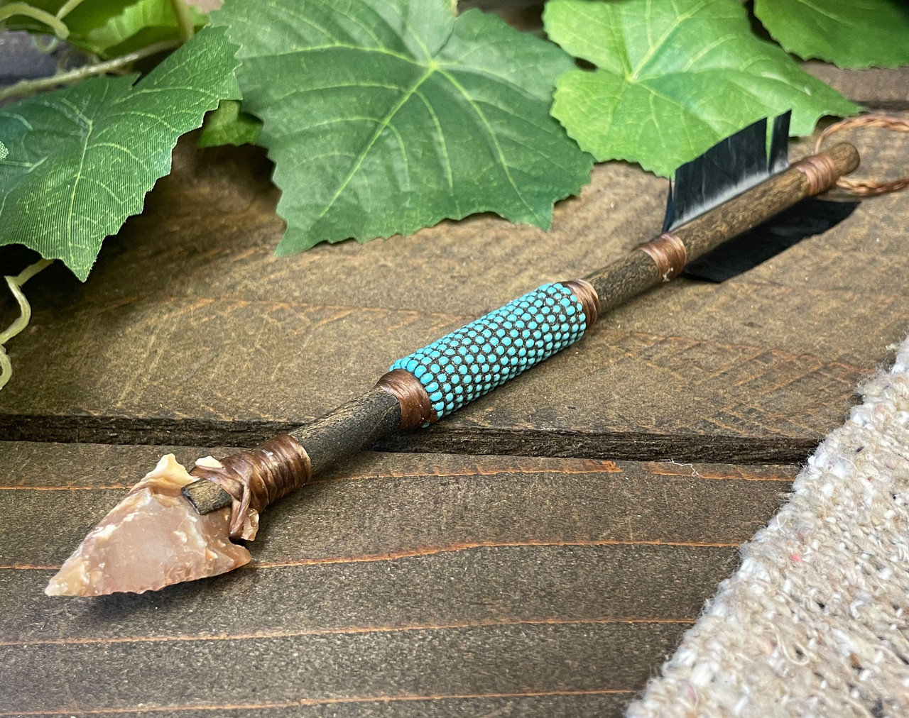 Navajo Miniature Beaded Arrow (36bc81) - Mission Del Rey Southwest LLC