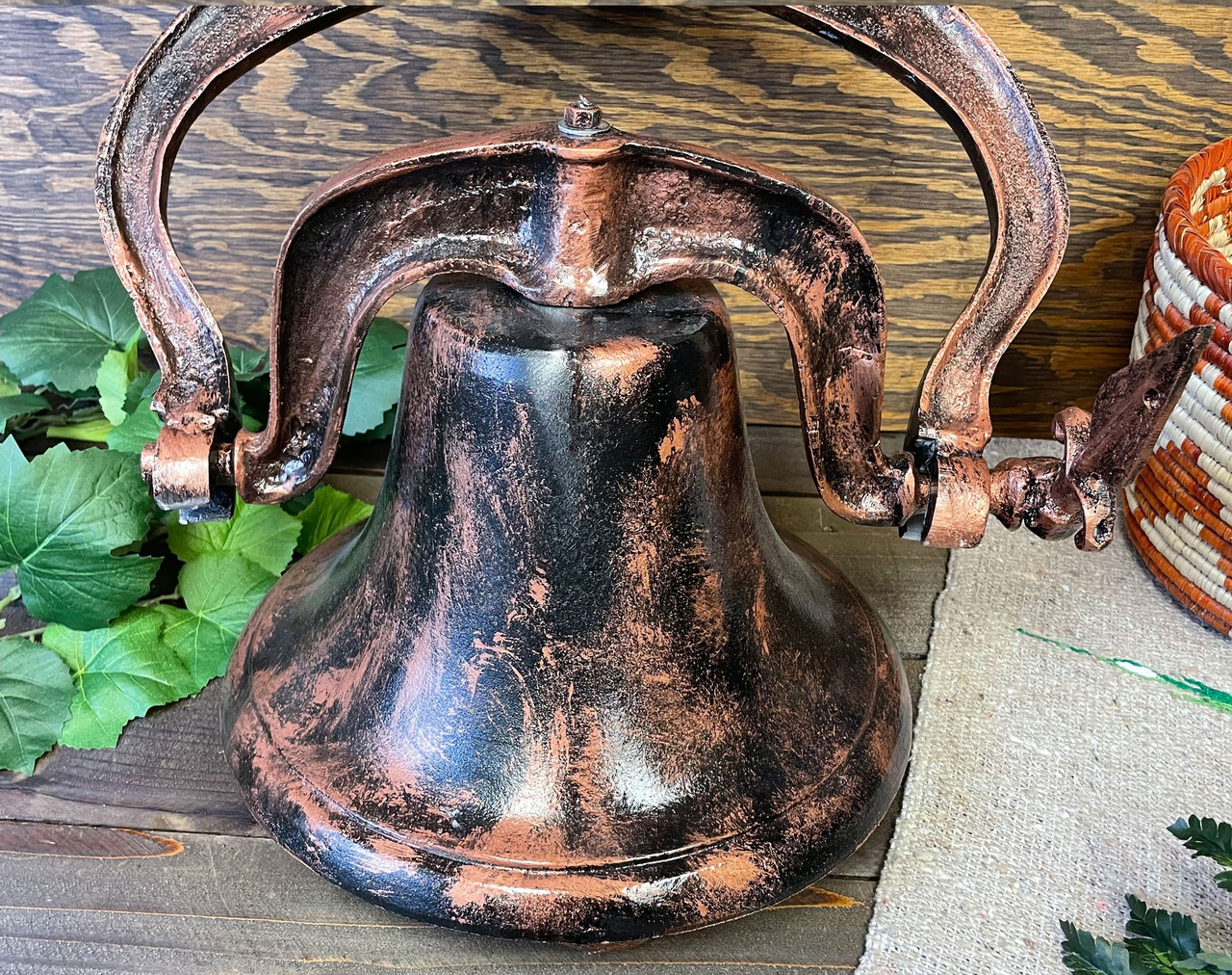 Metal Art Copper Tone Bell (44bc32) - Mission Del Rey Southwest LLC