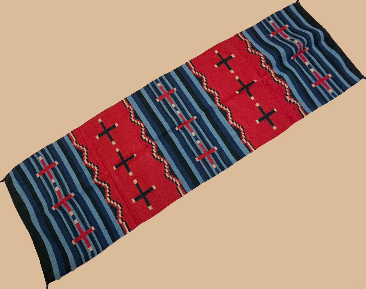 Handwoven Wool Runner Rug 30