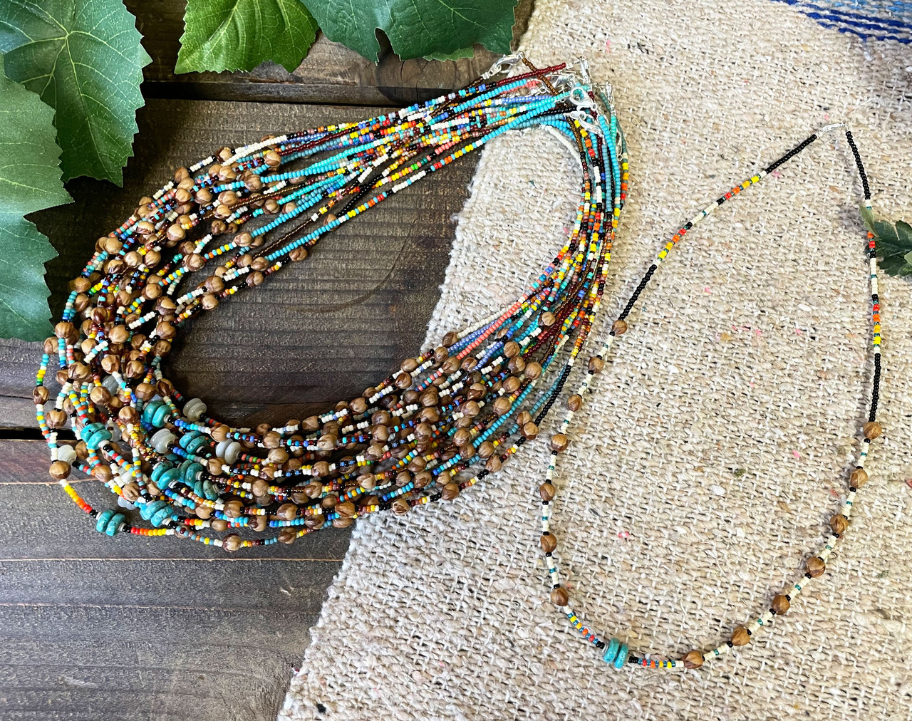 Turquoise w/Navajo Pearls Necklace – The Punchy Palomino
