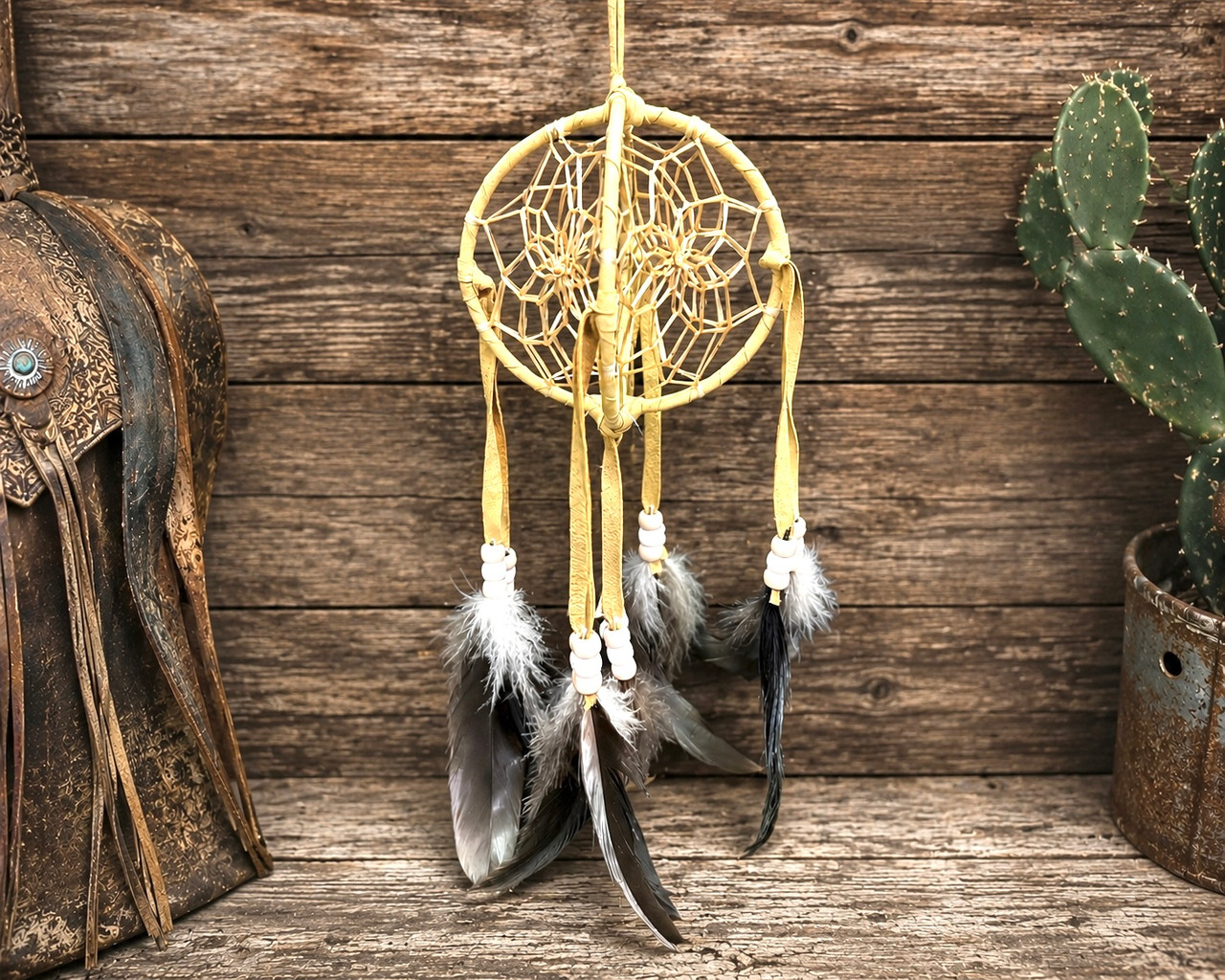 Rustic Navajo 3D Double Dream Catcher 4