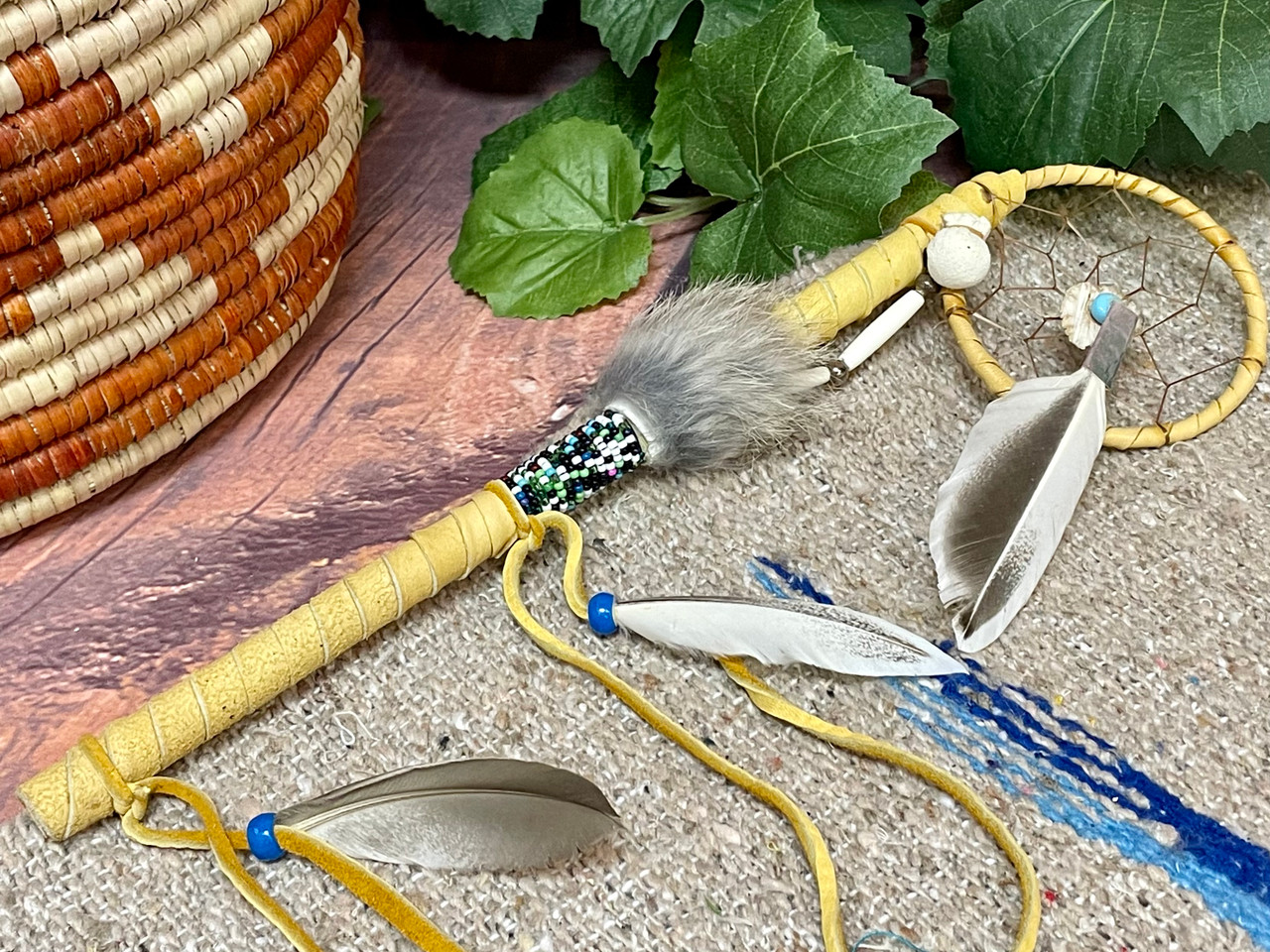 Authentic Ojibwe Navajo Native American Indian Talking Stick
