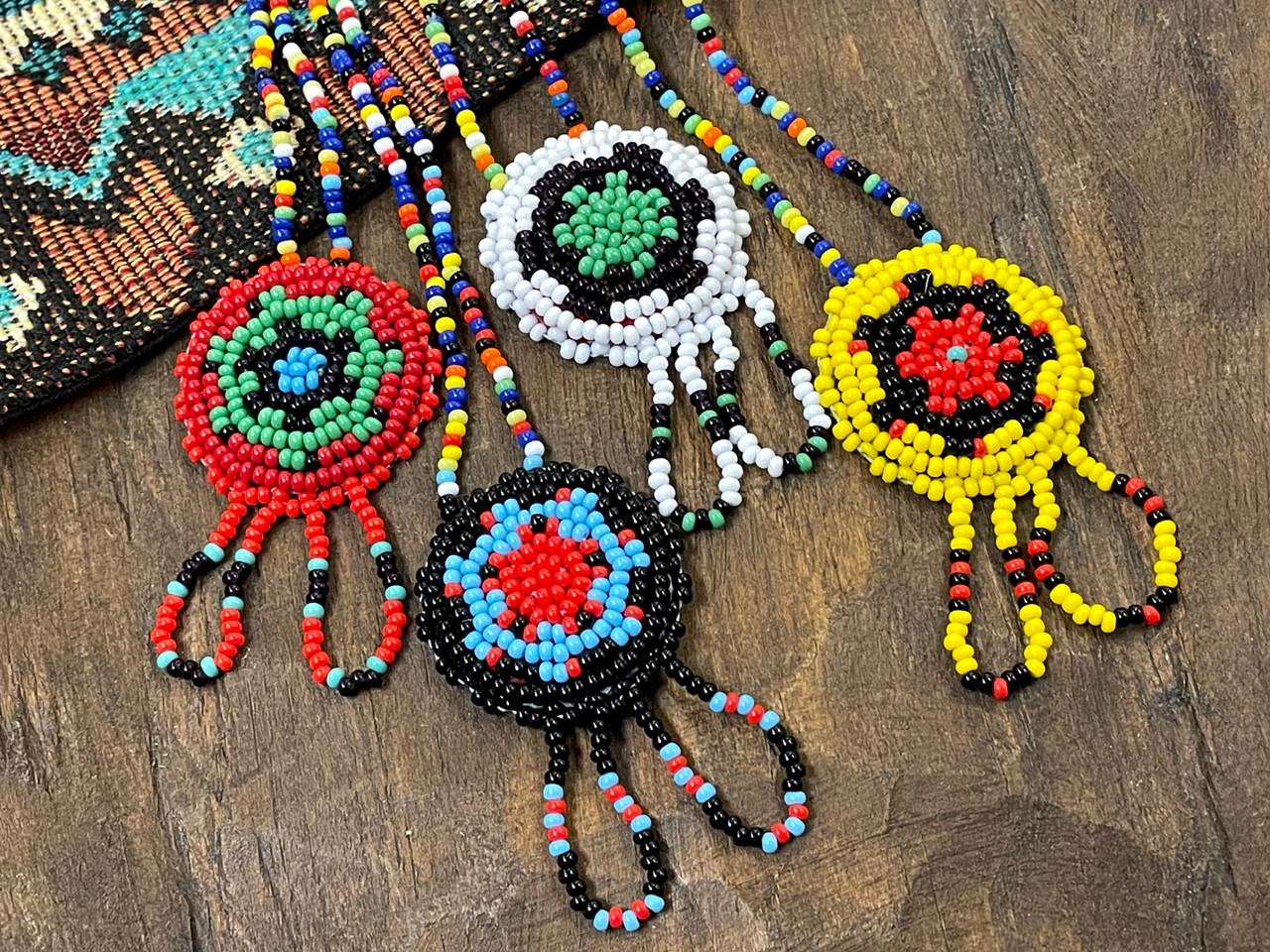 Assorted Navajo Seed Bead Necklace -Shield (34bc232)