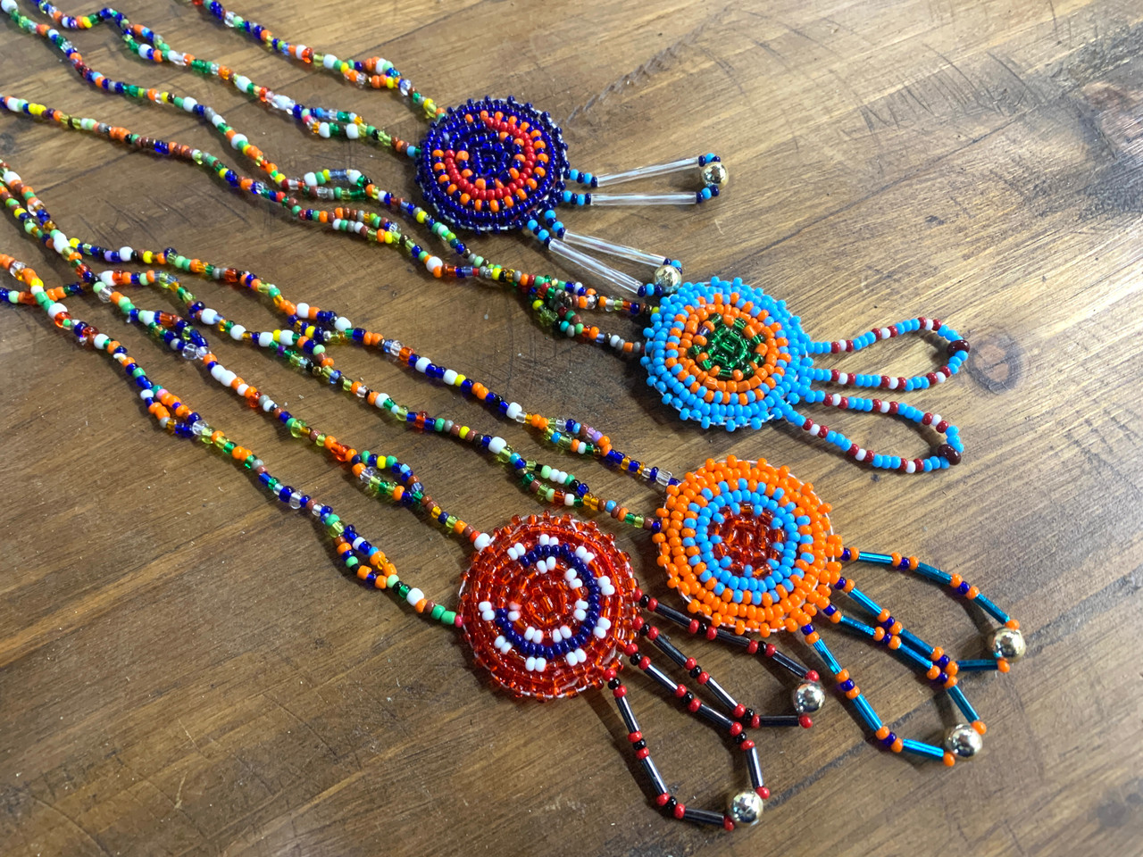 Assorted Navajo Seed Bead Necklace -Shield (34bc232)