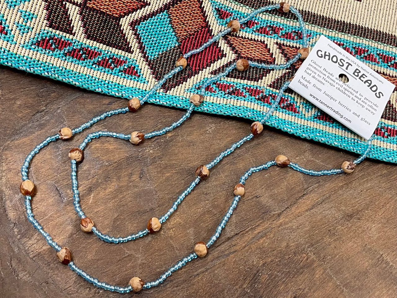 Navajo Indian Ghost Beads -Sky Blue (34bc332) - Mission Del Rey 