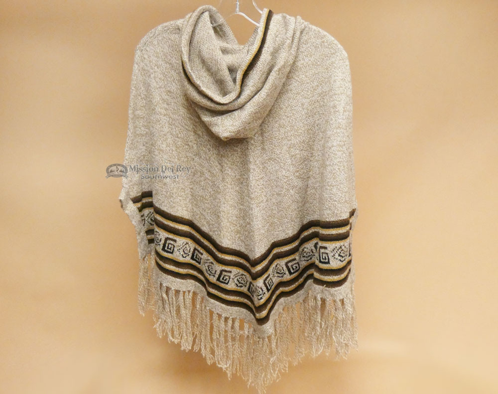 Southwestern Hooded Poncho Alpaca (12bc272) - Mission Del Rey