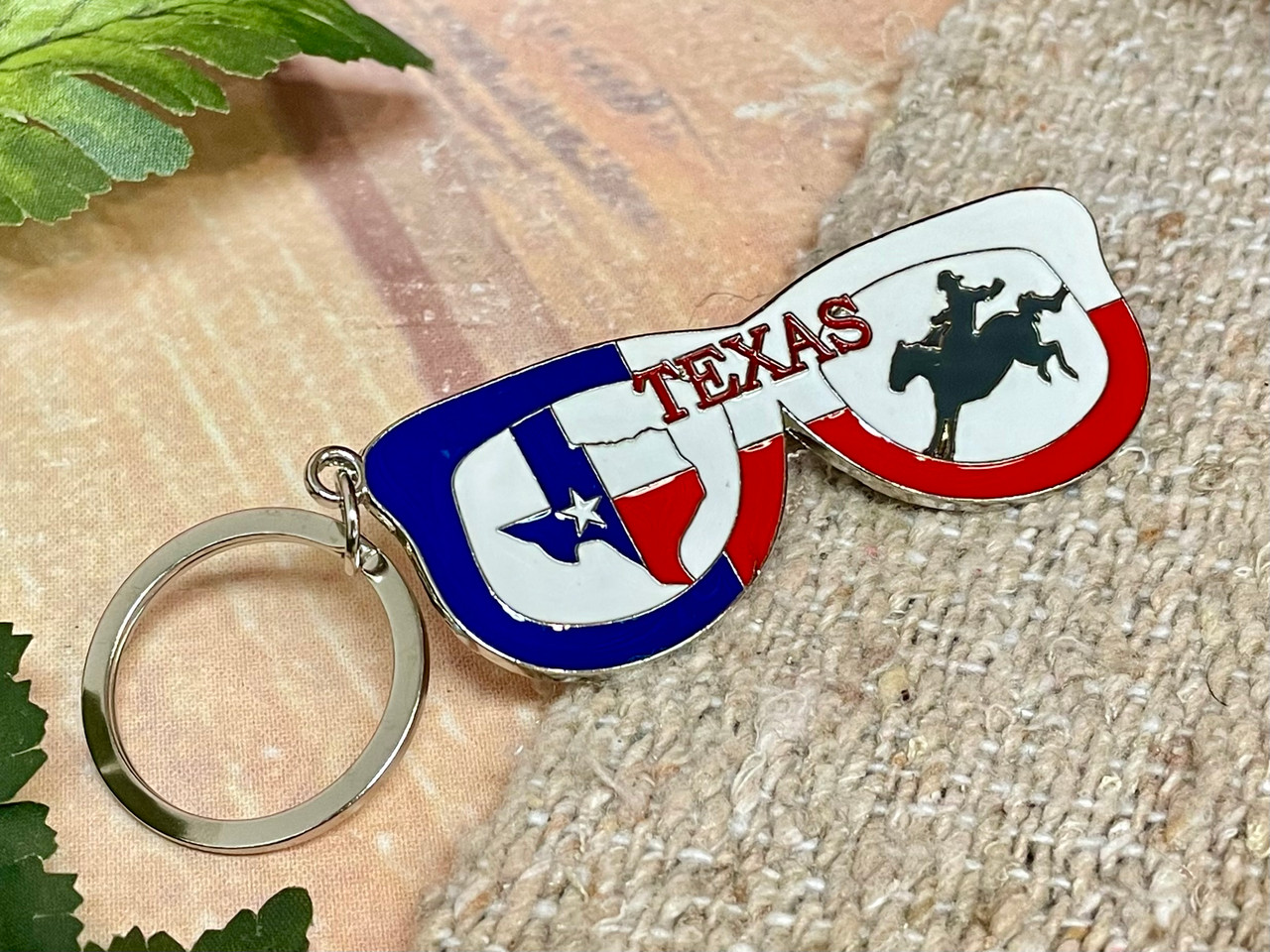Icons Glasses Texas Souvenir Keychain (13bc66472)