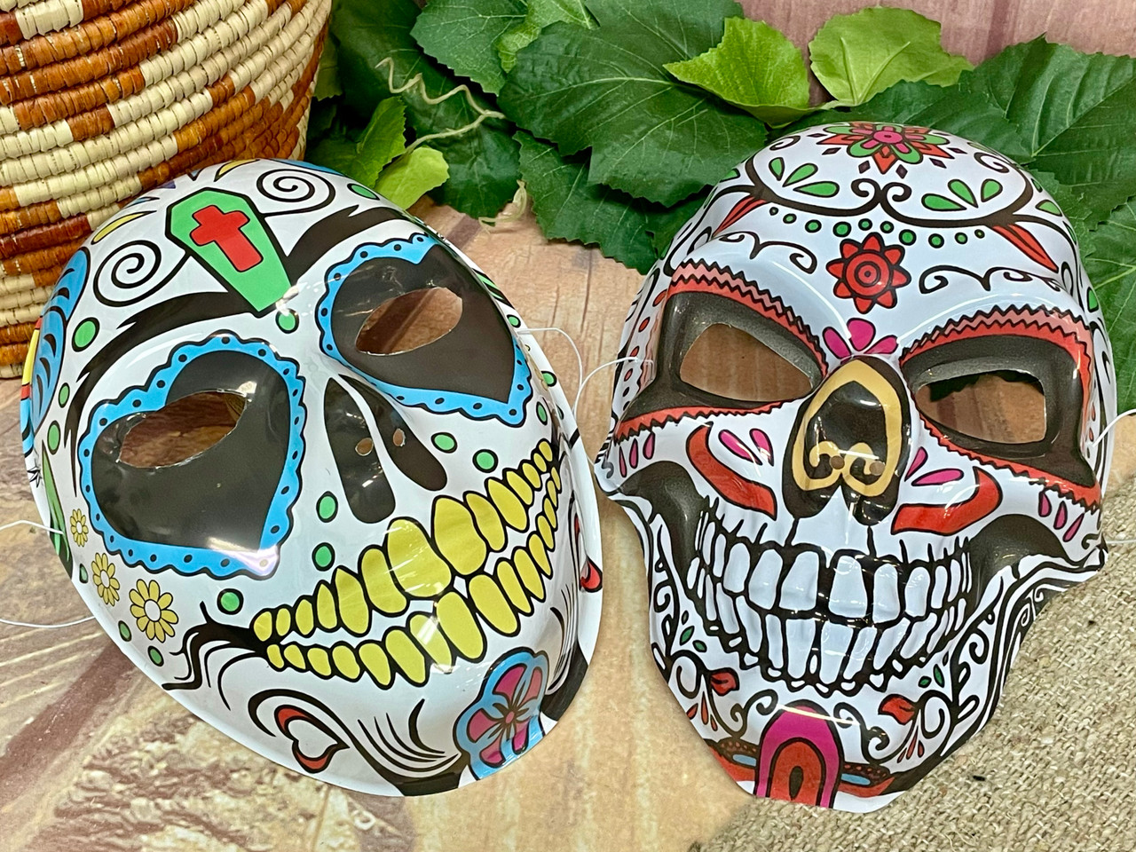 Assorted Day of The Dead Mask -Plastic (175bc73)