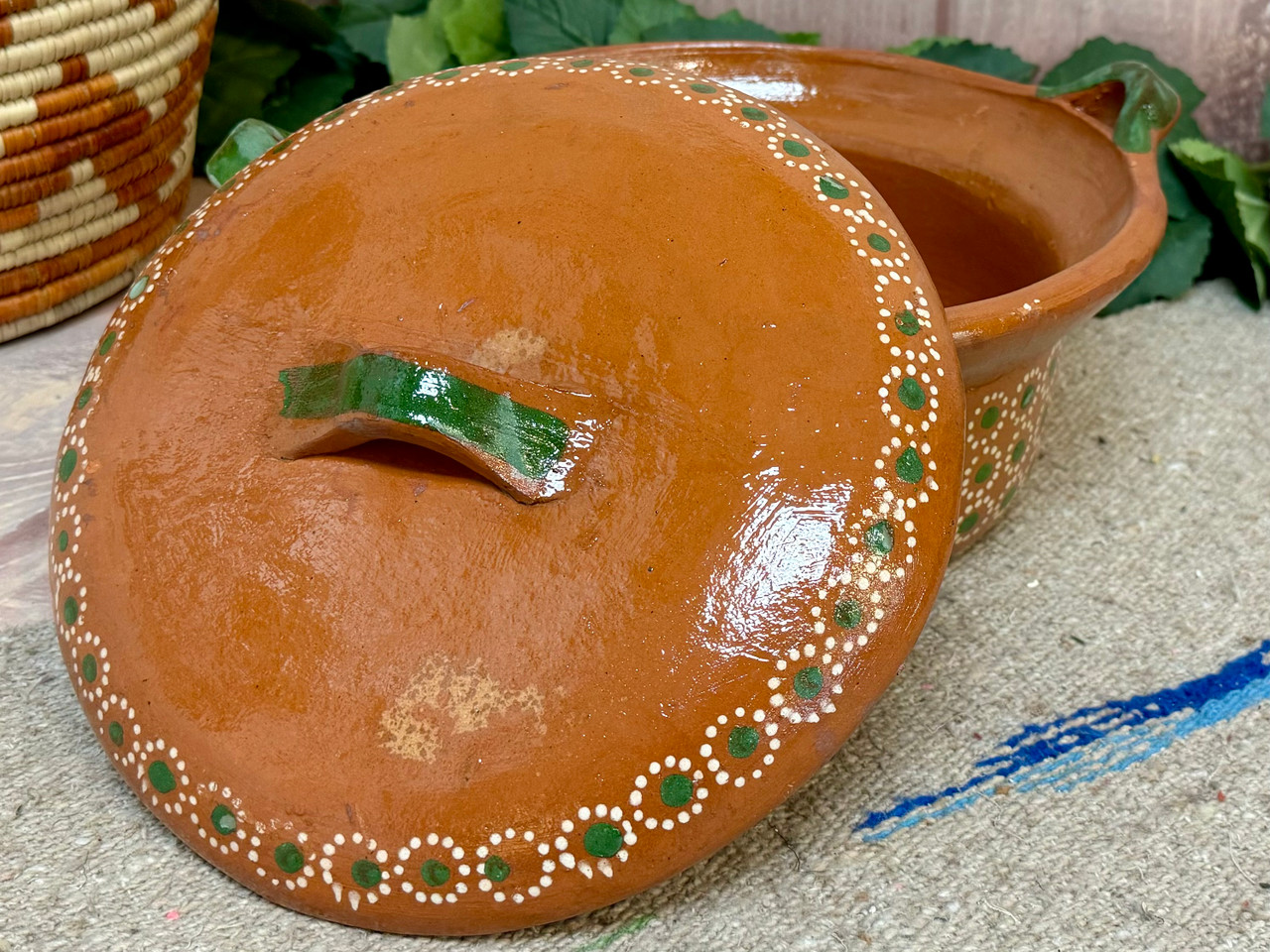 Mexican Handcrafted Casserole Pottery Dish 11