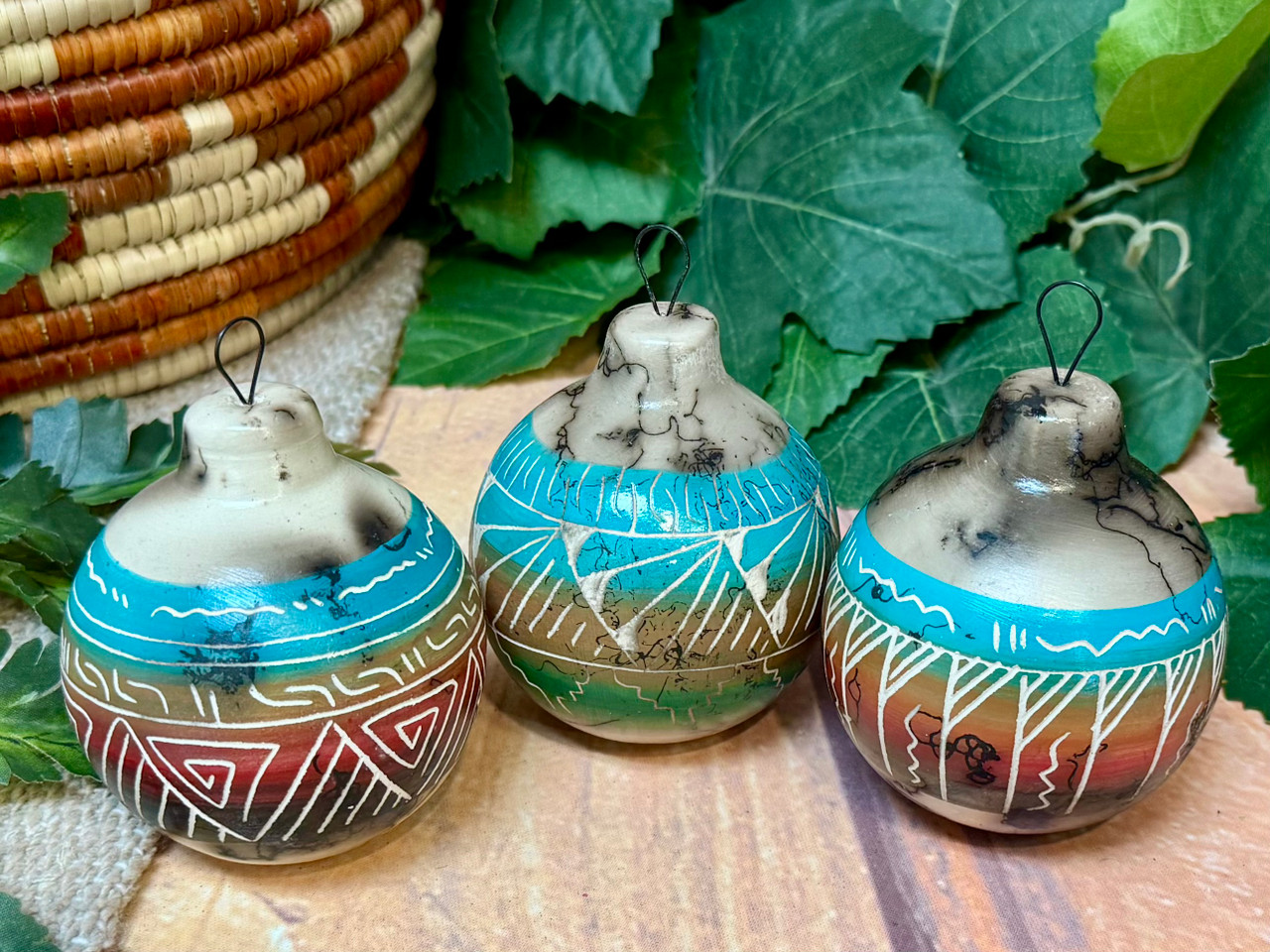 Western Navajo Horsehair Christmas Ornaments (188bc31)