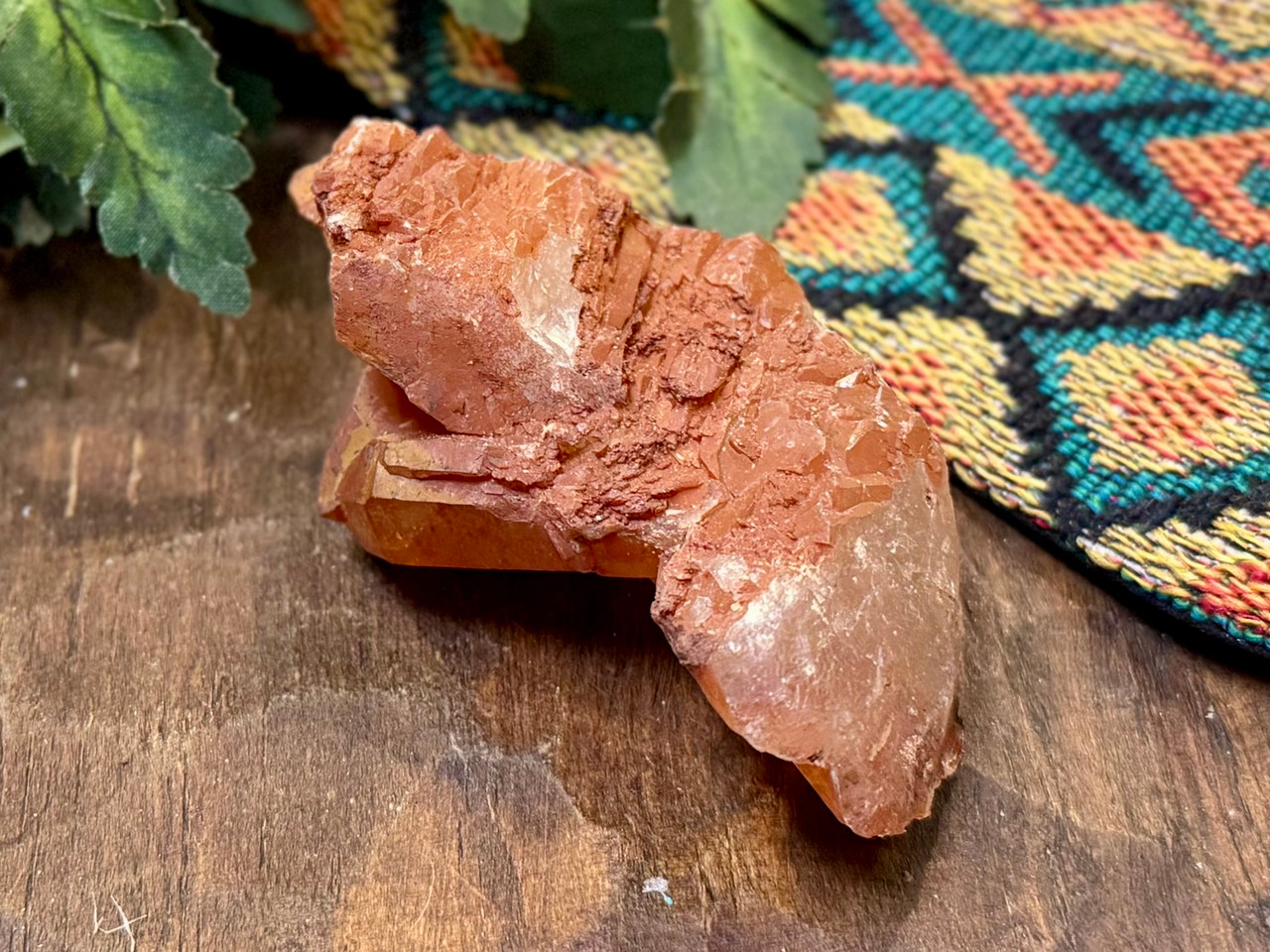 Iron-Stained Quartz Crystal Formation 3