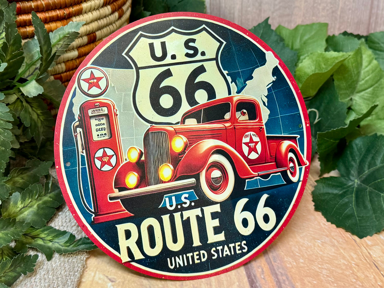 Road Trip Motif Route 66 Wall Sign 7
