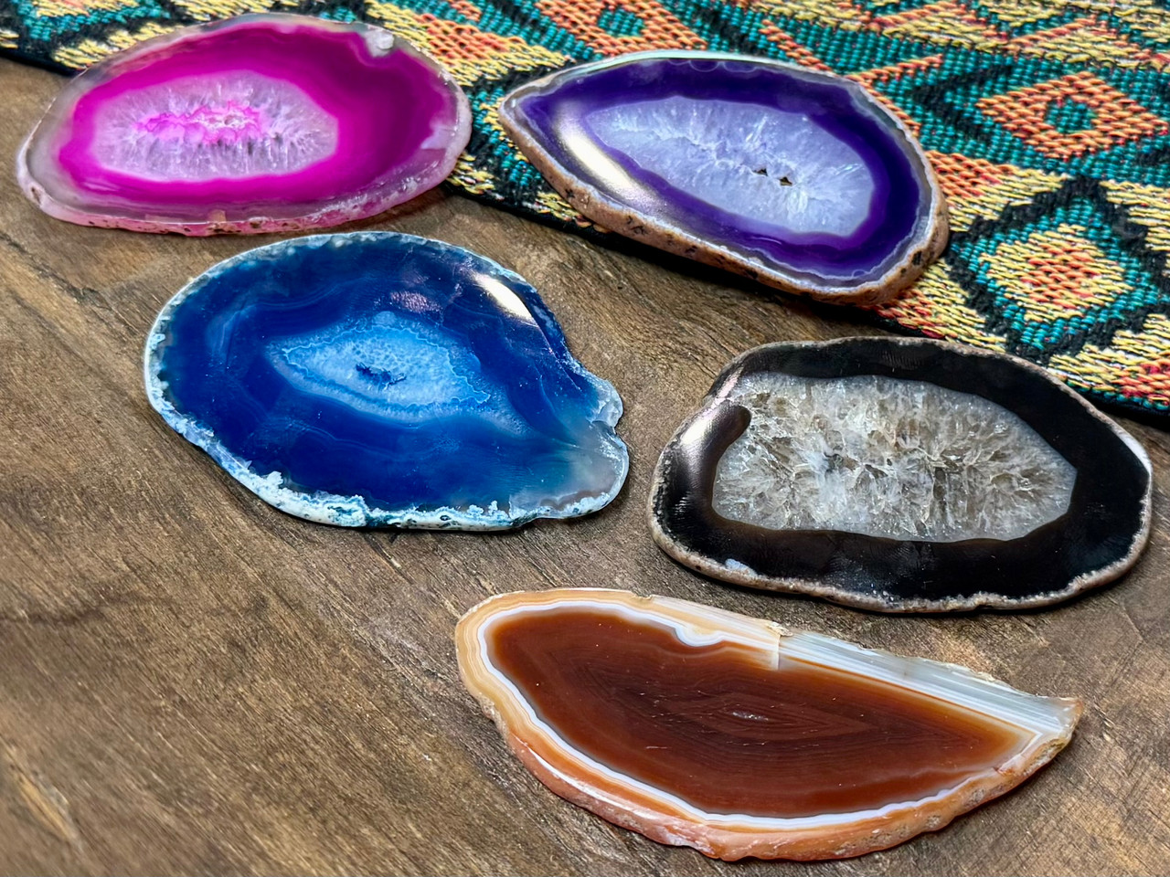 Assorted Colorful Agate Slices (200bc1922)