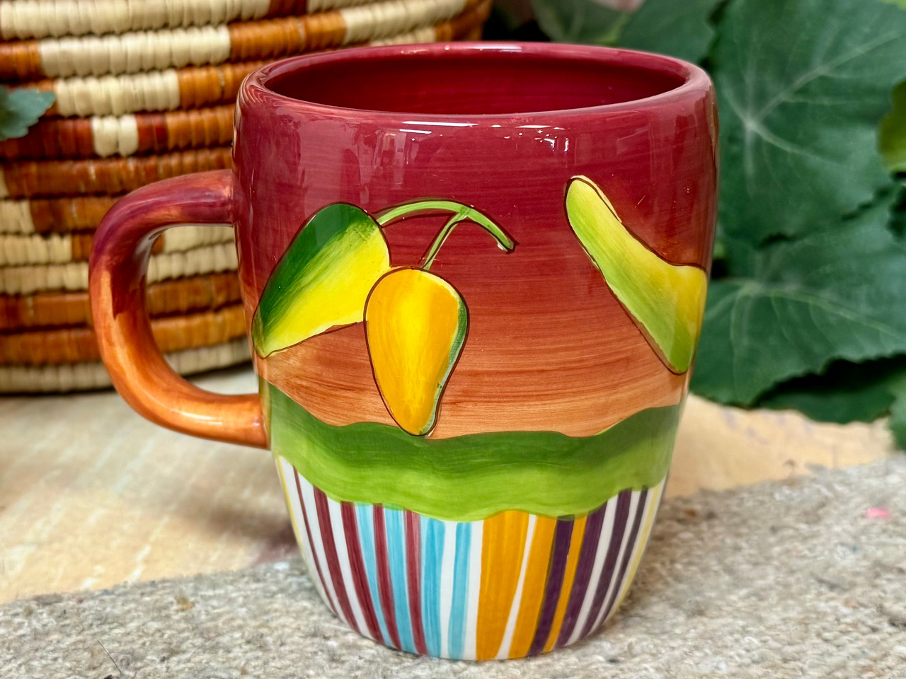 Chilli Mug Southwestern Ceramic Chili Mug -Red (136bc85a)