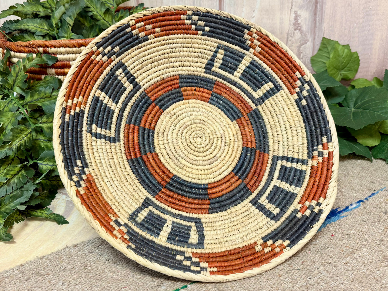 Hand Coiled Navajo Inspired Basket 13