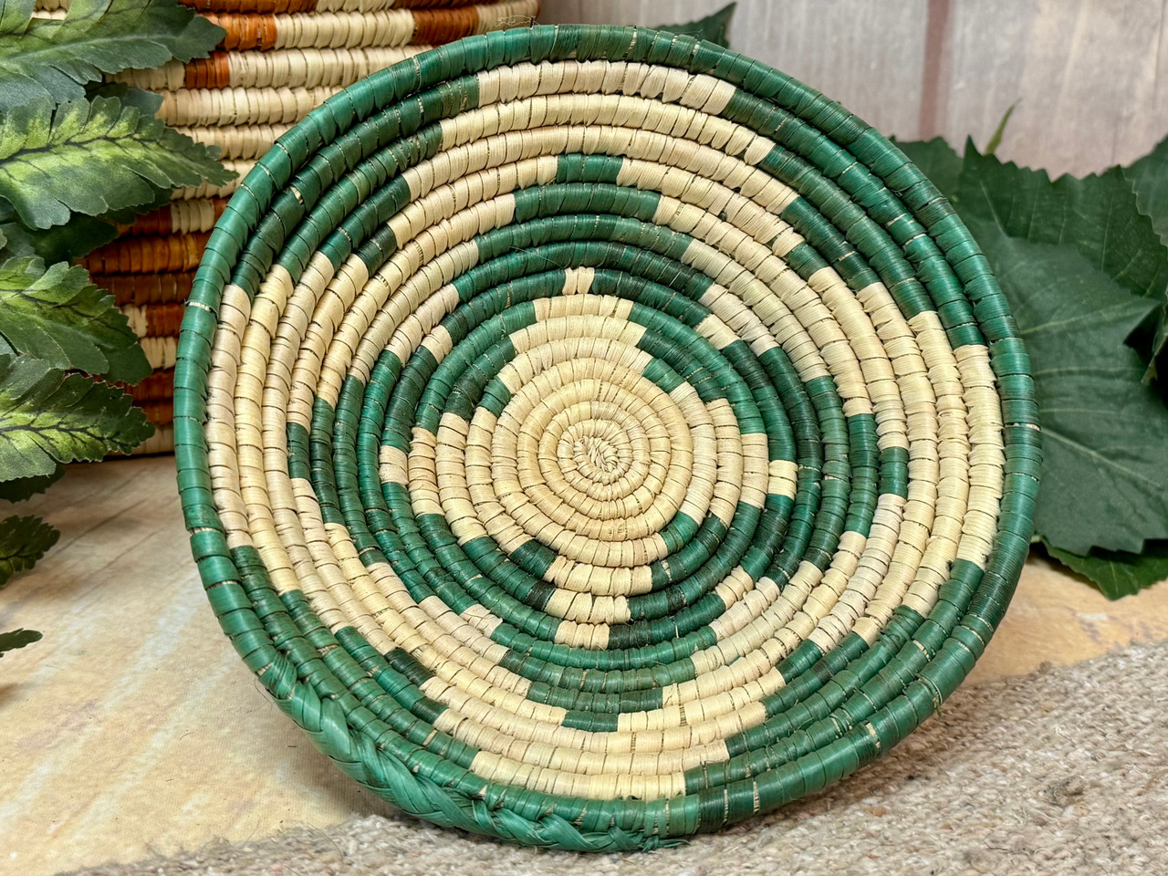 Rustic Southwestern Woven Basket 7