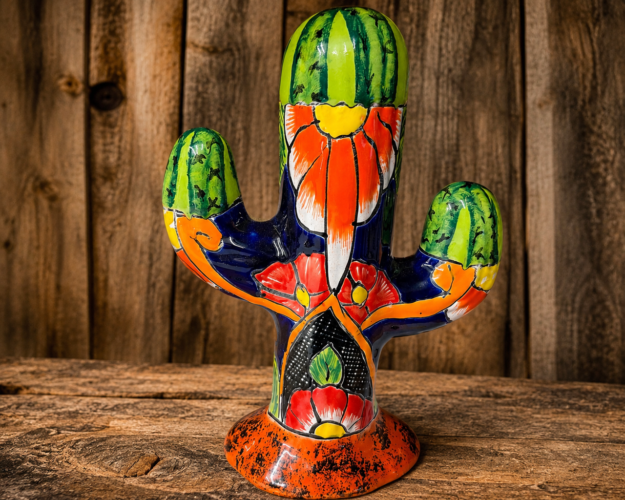 Southwestern Talavera Cactus 10