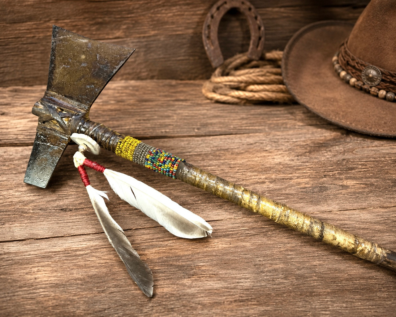 Rustic Metal Tomahawk 14.5