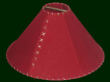 Red Leather Lamp Shades