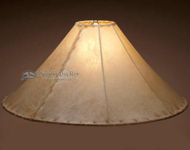 Rawhide Lamp Shades & Painted Leather Shades Mission Del Rey Southwest