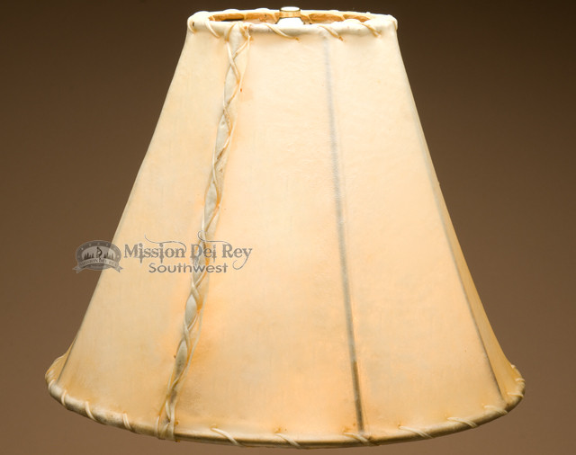 Rawhide Lamp Shades for Western Lamps (8" bell) Mission Del Rey Southwest