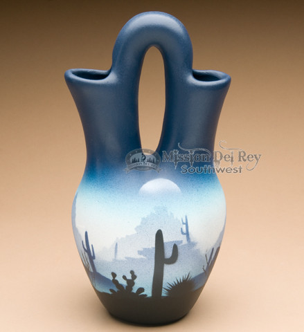 Native American Navajo Wedding Vase 10" -Desert (v210) - Mission Del Native American Navajo Wedding Vase 10" -Desert (v210) - Mission Del