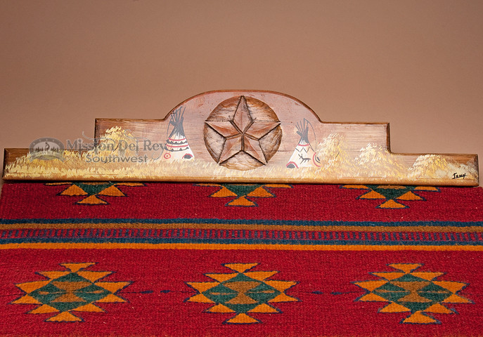 Southwest Zapotec Rug Wall Hanger 30" Teepee (RH25) Mission Del Rey