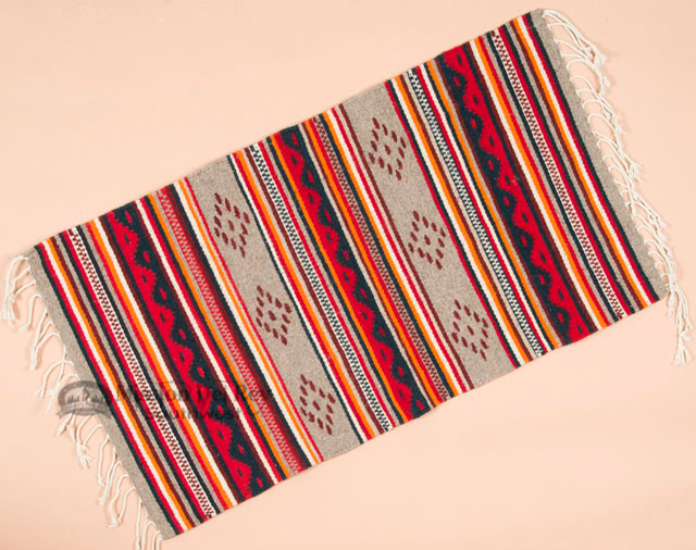 Southwest Zapotec Wool Rug 23"x39" (139) Mission Del Rey Southwest