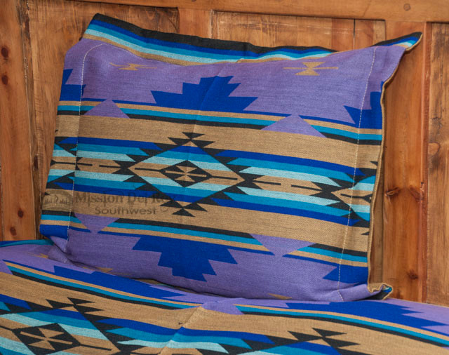 Southwestern Chevron Pillow Sham 24x28 Purple (s7029b) Mission Del
