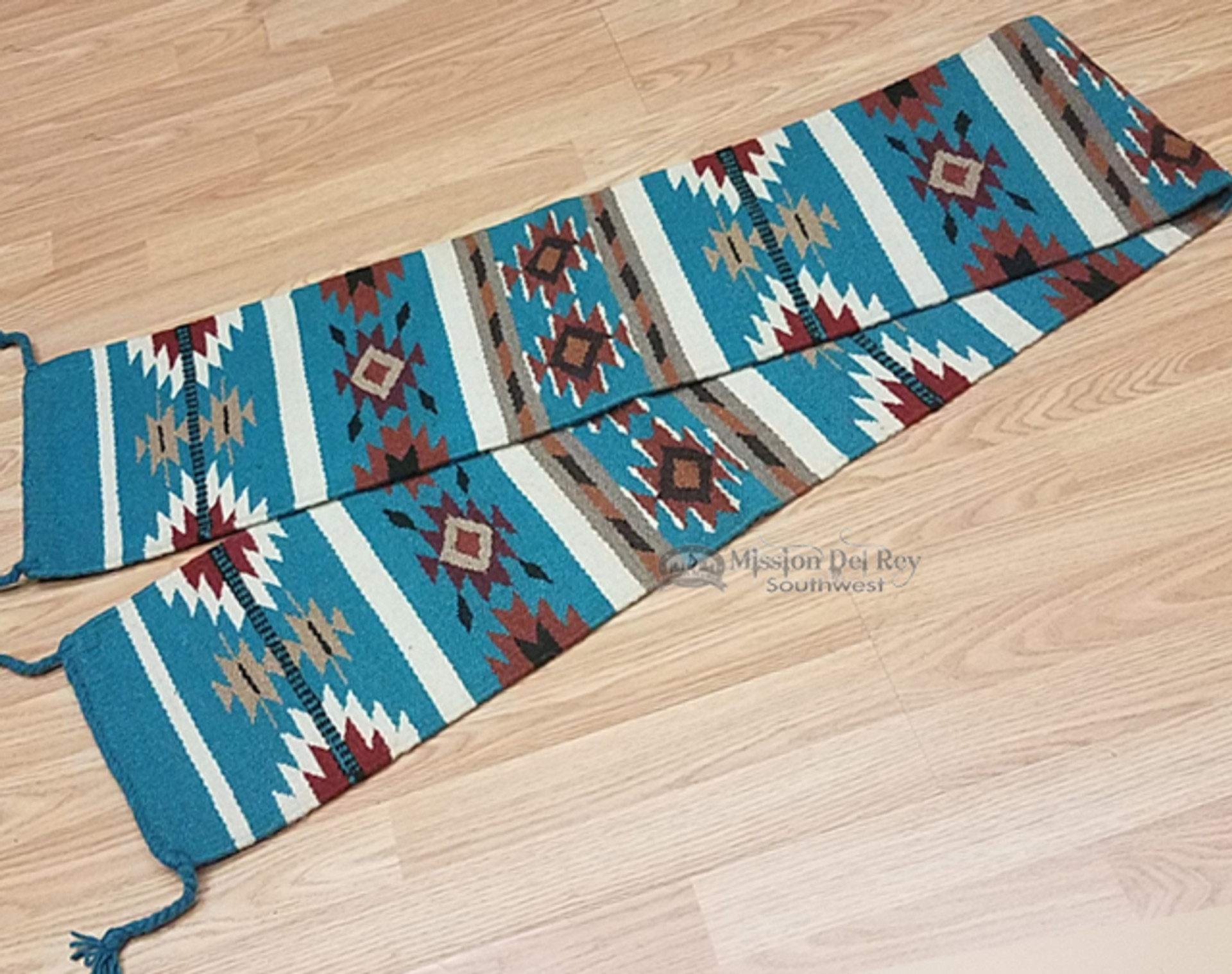 Southwest Table Runners 10"x80" Hand Woven Wool (108031) Mission Del