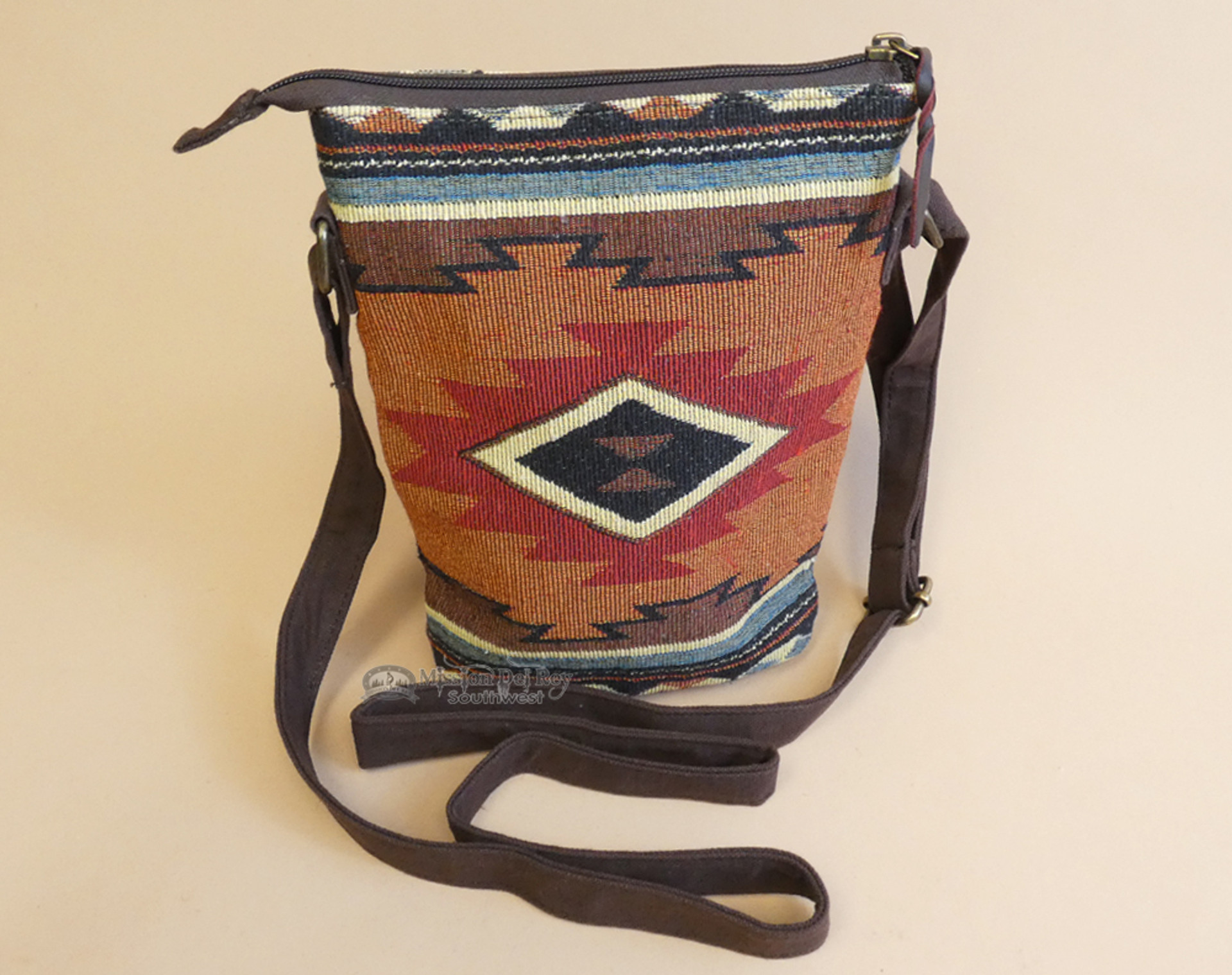 Western Woven Crossbody Bag -Zuni Pattern (p44025) - Mission Del Rey ...