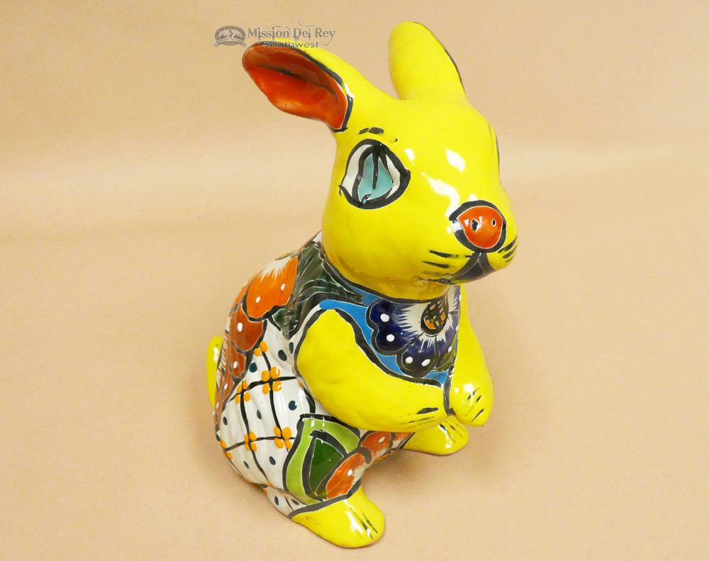 Southwestern Hand Painted Talavera Rabbit (33bc372) - Mission Del Rey ...