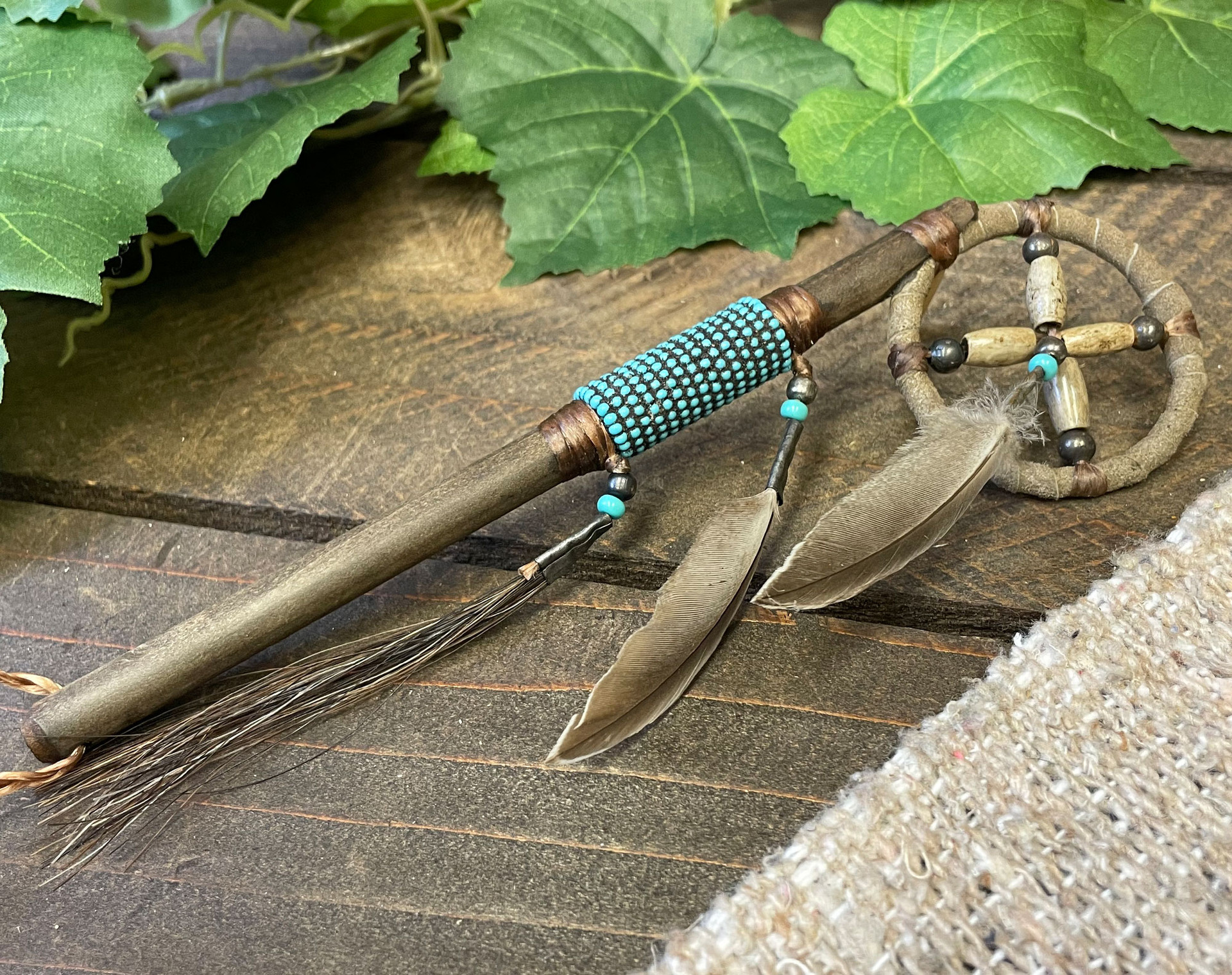 Old Style Spirit Stick 7.5" Navajo (34bc130) Mission Del Rey Southwest