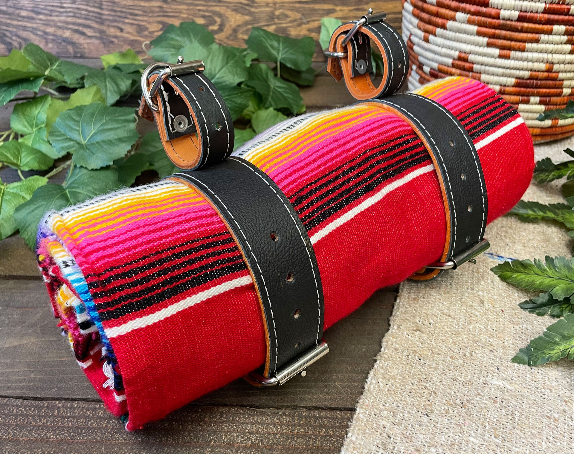 Premium Leather Motorcycle Blanket Strap (165motoblt) Mission Del Rey