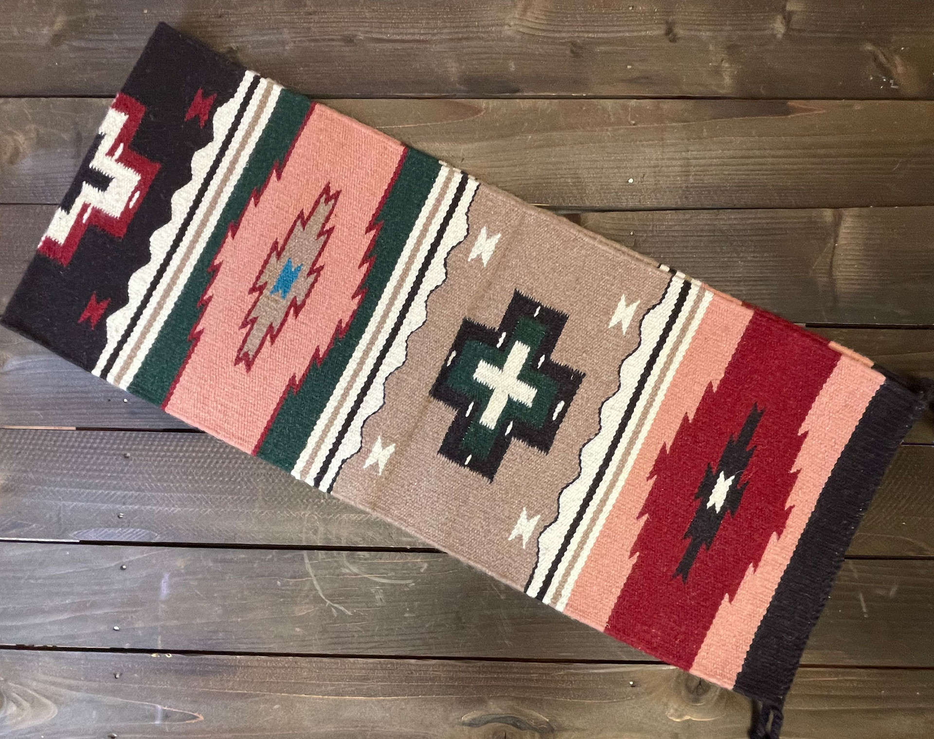 Southwestern Wool Table Runner 16x80 (168016) Mission Del Rey Southwest