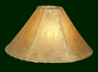 Use Rustic Rawhide Lamp Shades to Go Western Mission Del Rey Southwest
