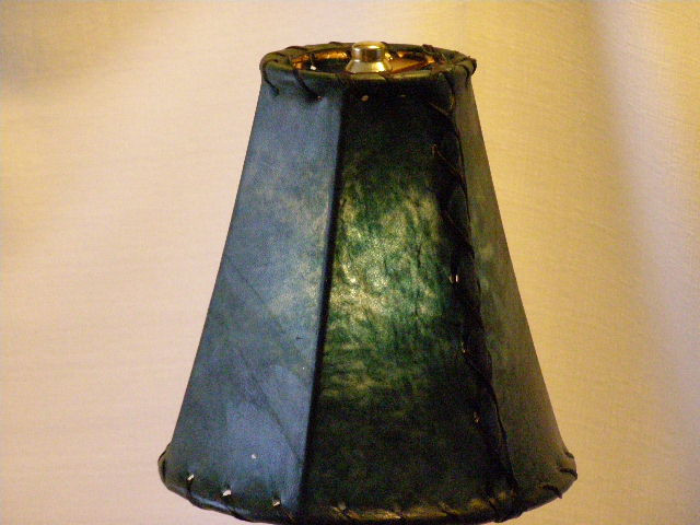 Rawhide Lamp Shades & Painted Leather Shades Page 1 Mission Del Rey