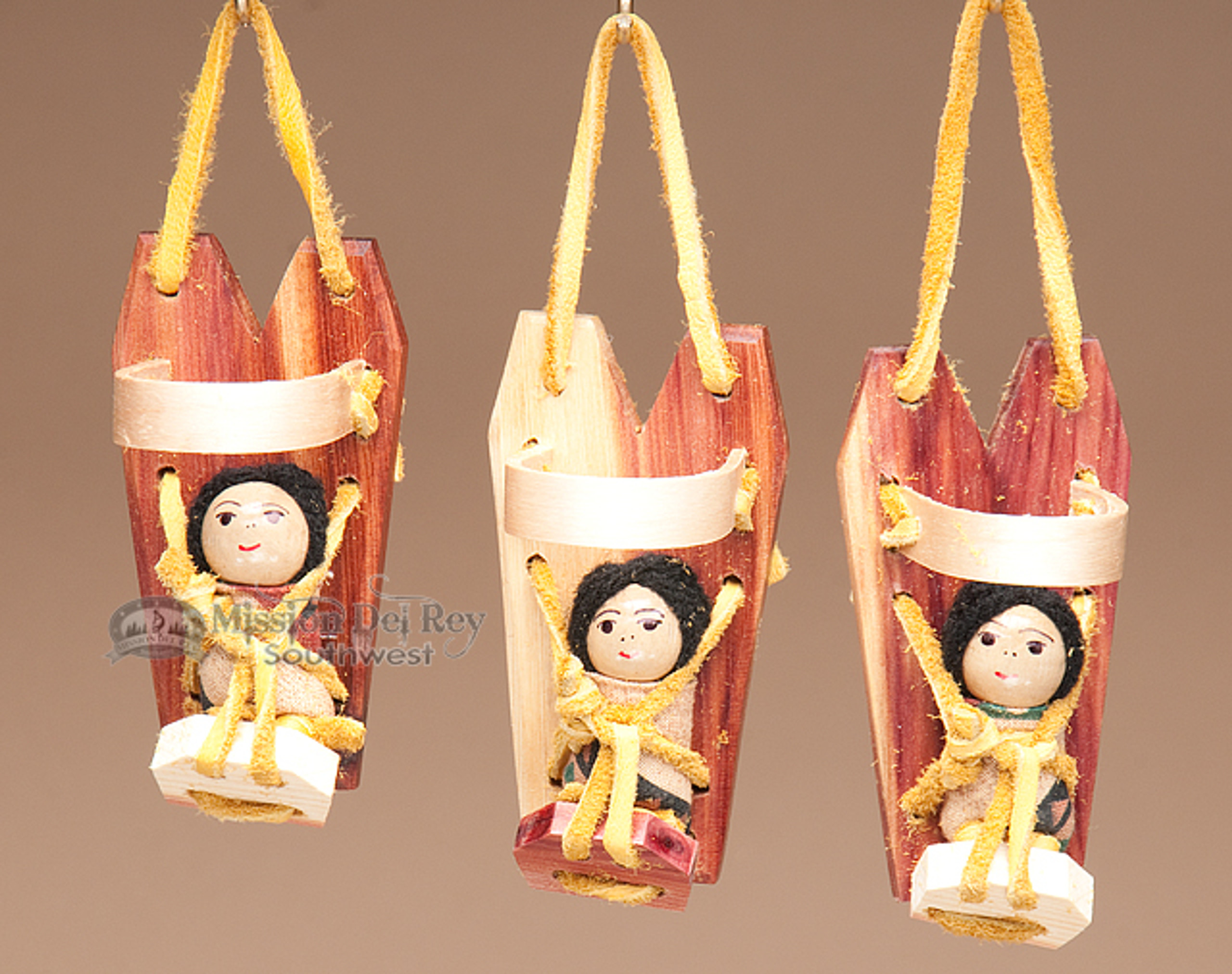 Native American Cherokee CradleBoard 24" Saddle Tan (p2) Mission Del